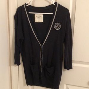 NEW W/O TAGS Abercrombie & Fitch Navy Cardigan
